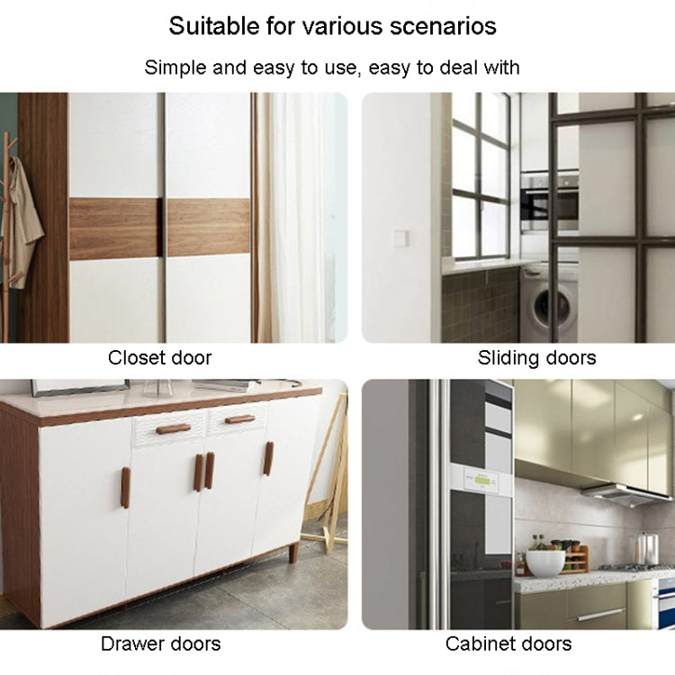 90 Degree No-Punch Invisible Door Suction Thin Section Wardrobe Sliding Door Magnetic Suction(Silver)