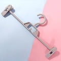 360 Degree Rotatable Non-Slip Multifunctional Clothes Hanger Home Wardrobe Traceless Pants Hanging Clip(Grey)