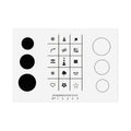 Silicone Manicure Pads Nail Sticker Printing Filling Coloring Pads(21x15cm A)
