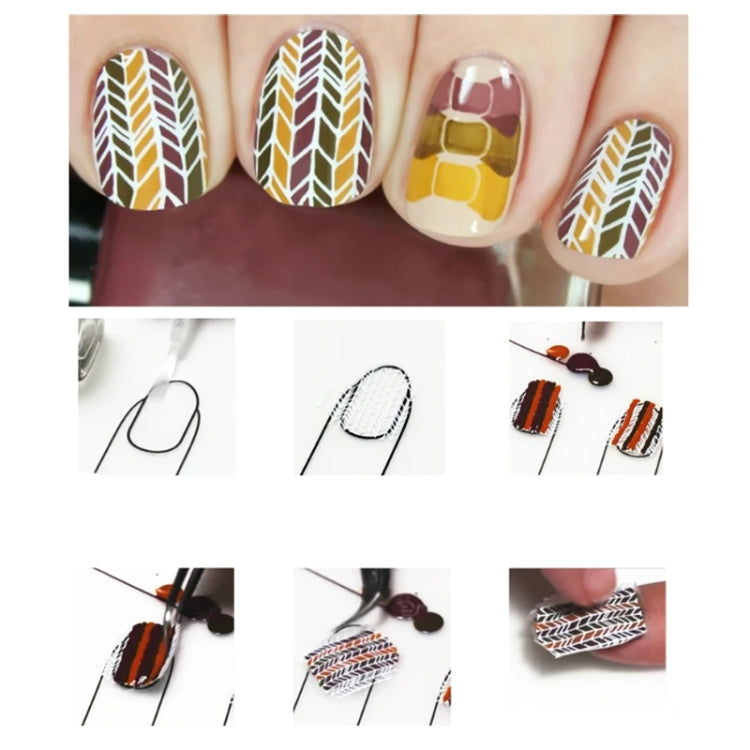 Silicone Manicure Pads Nail Sticker Printing Filling Coloring Pads(21x15cm A)