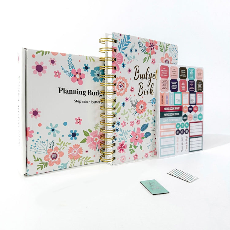 Weekly and Monthly Planner & Sticker Set Schedule Handbook Budget Notebook(JH001)