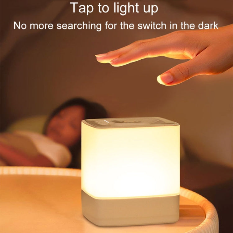 LED Sleeping Night Light Bedroom Warm Light Ambiance Bedside Lamp, Model: Rechargeable 4000mAh