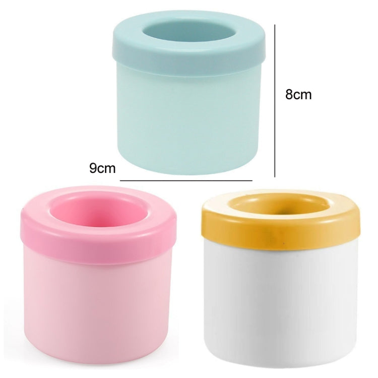 Cylindrical Silicone Ice Cube Cup Ice Making Mold(Yellow)