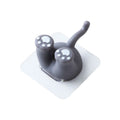 Cartoon Animal Punch-free Hook Traceless Plug Holder Bathroom Cute Toothbrush Hanger, Spec: Cat Tail