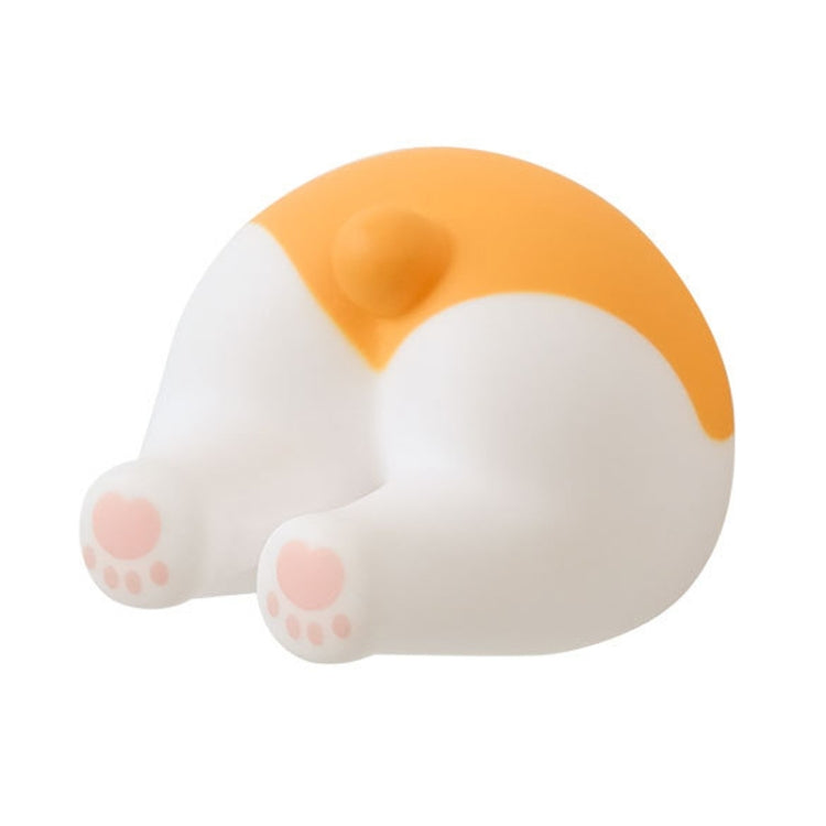 Cartoon Animal Punch-free Hook Traceless Plug Holder Bathroom Cute Toothbrush Hanger, Spec: Corgi Tail