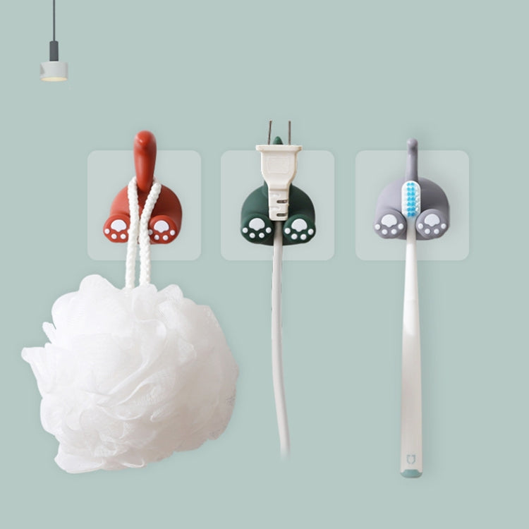 Cartoon Animal Punch-free Hook Traceless Plug Holder Bathroom Cute Toothbrush Hanger, Spec: Dinosaur Tail