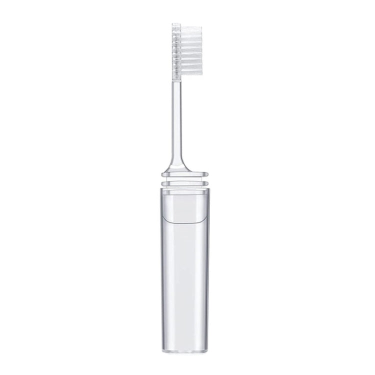 Foldable Toothbrush Set For Traveling Business Portable Hotel Transparent Storage Toothbrush, Packing: OPP Bag