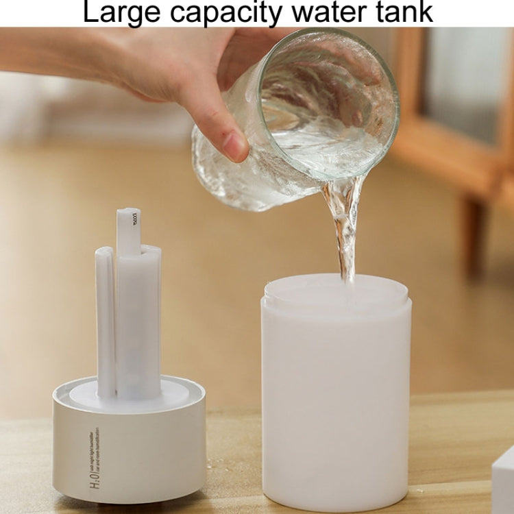 USB Colorful Cup Humidifier Home Car Ambient Light Desktop Air Purifier(White)