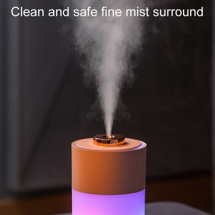USB Colorful Cup Humidifier Home Car Ambient Light Desktop Air Purifier(White)