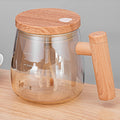 400ml Automatic Stirring Mug Maple Electric Coffee Cup, Style: Battery Champagne Gold Cup