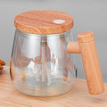 400ml Automatic Stirring Mug Maple Electric Coffee Cup, Style: Battery Colorful Cup