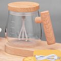 400ml Automatic Stirring Mug Maple Electric Coffee Cup, Style: Rechargeable Transparent Cup
