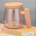 400ml Automatic Stirring Mug Maple Electric Coffee Cup, Style: Rechargeable Champagne Gold Cup
