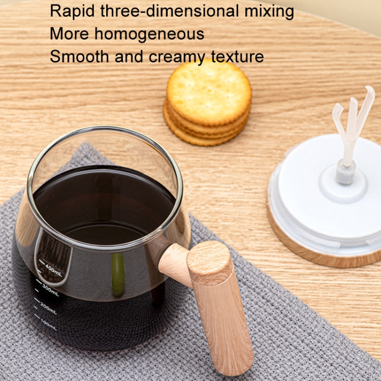 400ml Automatic Stirring Mug Maple Electric Coffee Cup, Style: Battery Transparent Cup