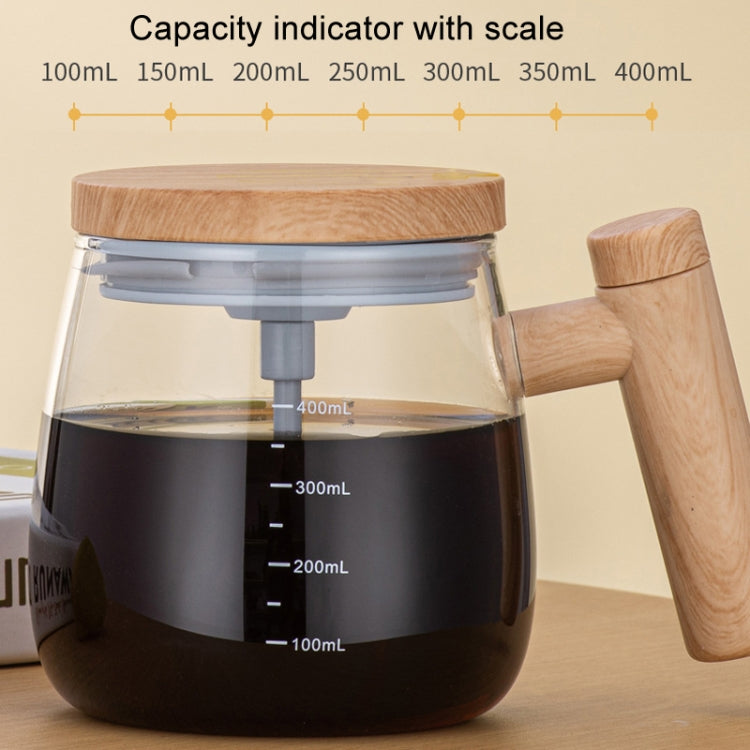 400ml Automatic Stirring Mug Maple Electric Coffee Cup, Style: Battery Champagne Gold Cup