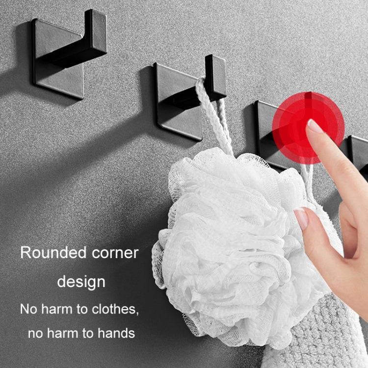Thickened Solid Hooks Toilet Clothes Hooks Aluminum Free Perforation Wall Clothes Hat Hanger, Model Number: 9524