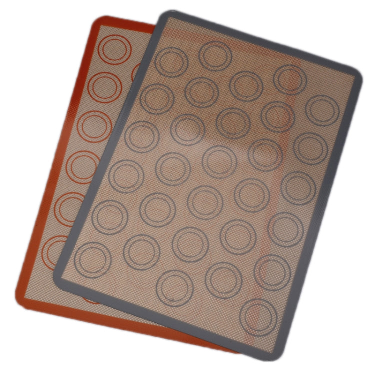 High Temperature Resistant Silicone Baking Mat Macaron Puff Oven Mat(Gray 30 Circle)