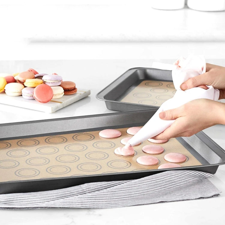 High Temperature Resistant Silicone Baking Mat Macaron Puff Oven Mat(Gray 30 Circle)