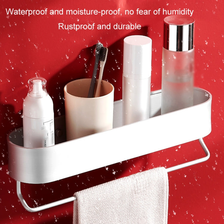 Toilet Shelf No-Punch Bathroom Storage Rack, Specification: 40cm Black