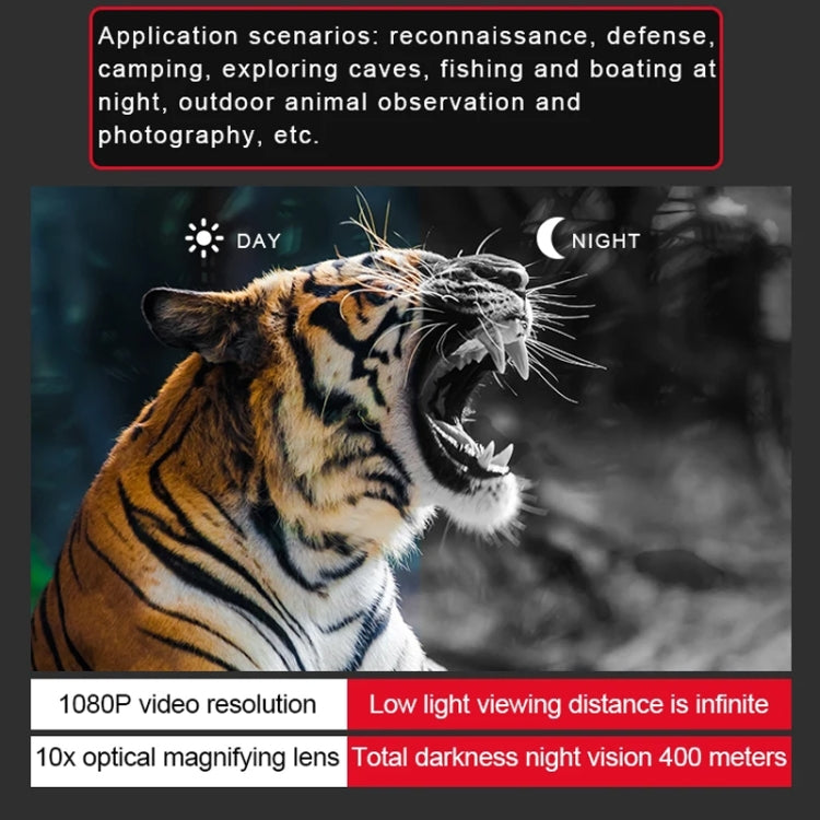 NV8160 Head-Mounted Night Vision Device Binocular Digital 2.7 Inch Screen Outdoor Infrared Night Vision Telescope