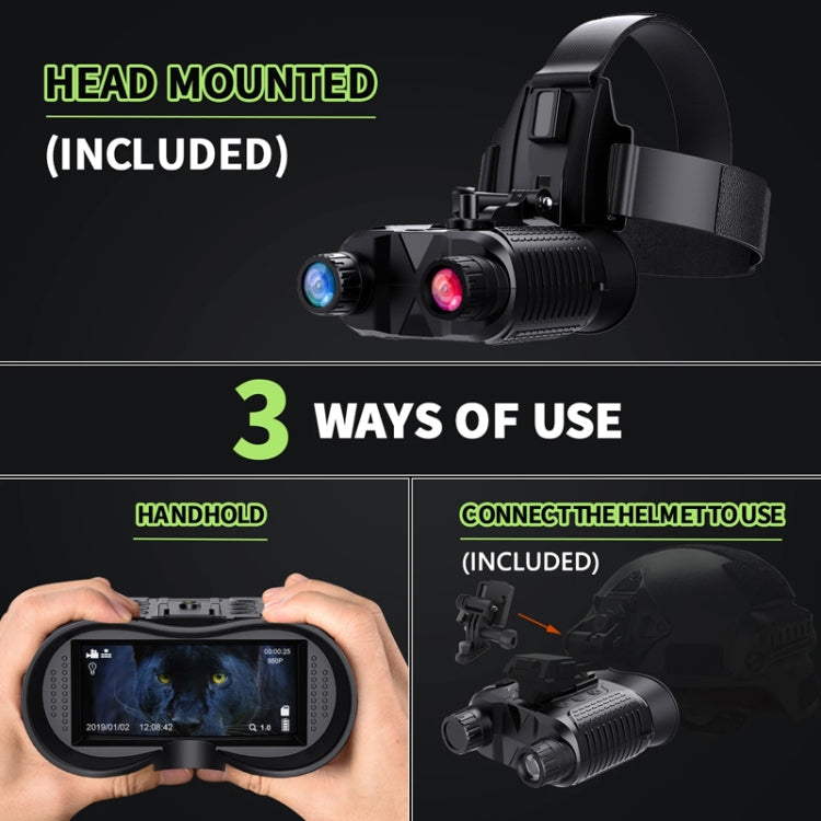 NV8160 Head-Mounted Night Vision Device Binocular Digital 2.7 Inch Screen Outdoor Infrared Night Vision Telescope