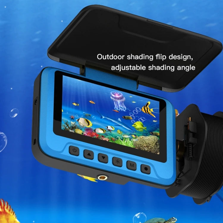 FDV3000 Fish Finder Camera Underwater Monitoring Fishing Sonar Sensor 4.3 Inch Display LED Digital Zoom 4X Ice Boat Fishfinder