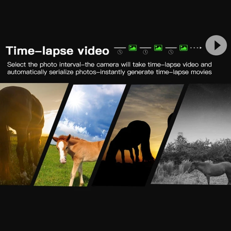 H8201 4K Dual Lens Infrared Camera 32MP HD Night Vision Monitoring Animal Field Outdoor Camera(Camouflage)