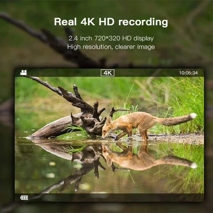 H8201 4K Dual Lens Infrared Camera 32MP HD Night Vision Monitoring Animal Field Outdoor Camera(Camouflage)