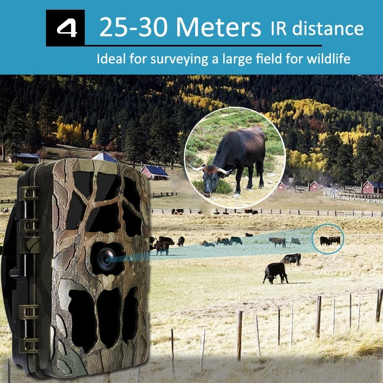 H982 4K Infrared Waterproof Induction Night Vision Monitor Animal HD Outdoor Cameras(Camouflage)