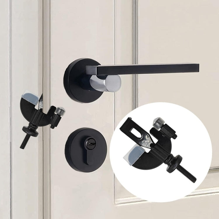 Household Anti-Theft Door Stopper Portable Anti-Pervert Device, Color: Adjustable Gold