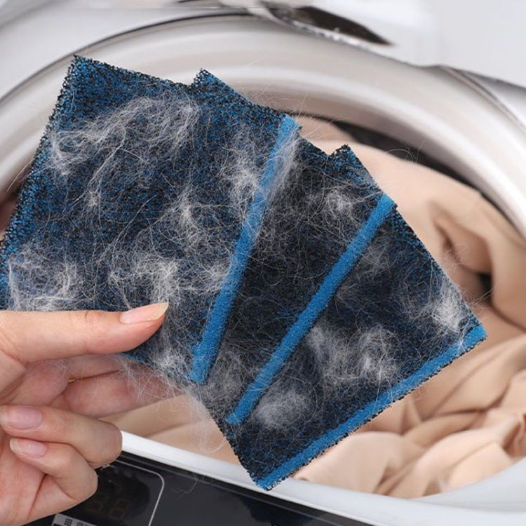 Washing Machine Sticky Hair Remover Cleaning Filter Anti-Sticky Suction Hair Piece(Blue Black)