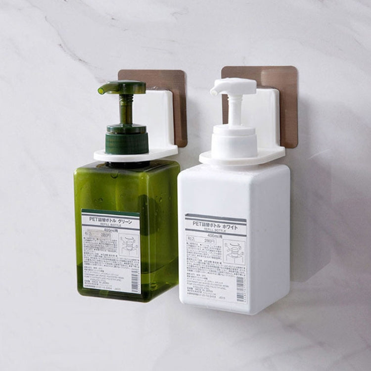 10pcs Toilet Shampoo Shower Gel Hanging Shelf No-Punch Bathroom Shelves(Silver Drawing Patch Model)
