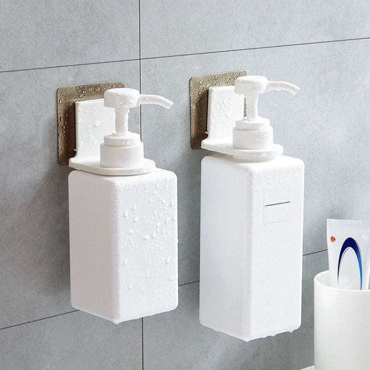 10pcs Toilet Shampoo Shower Gel Hanging Shelf No-Punch Bathroom Shelves(Silver Drawing Patch Model)