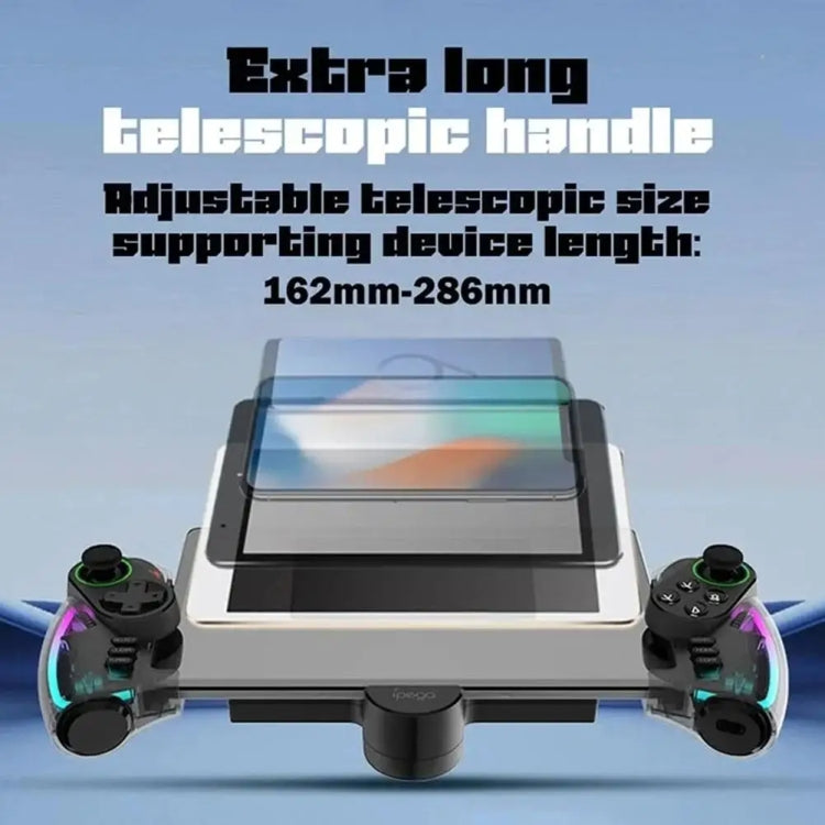 IPEGA Mechanical Gamepad Tablet Cell Phone Stretch Wireless Bluetooth Grip For N-S / P3 / PC / Switch / Android / IOS, Product color: Black