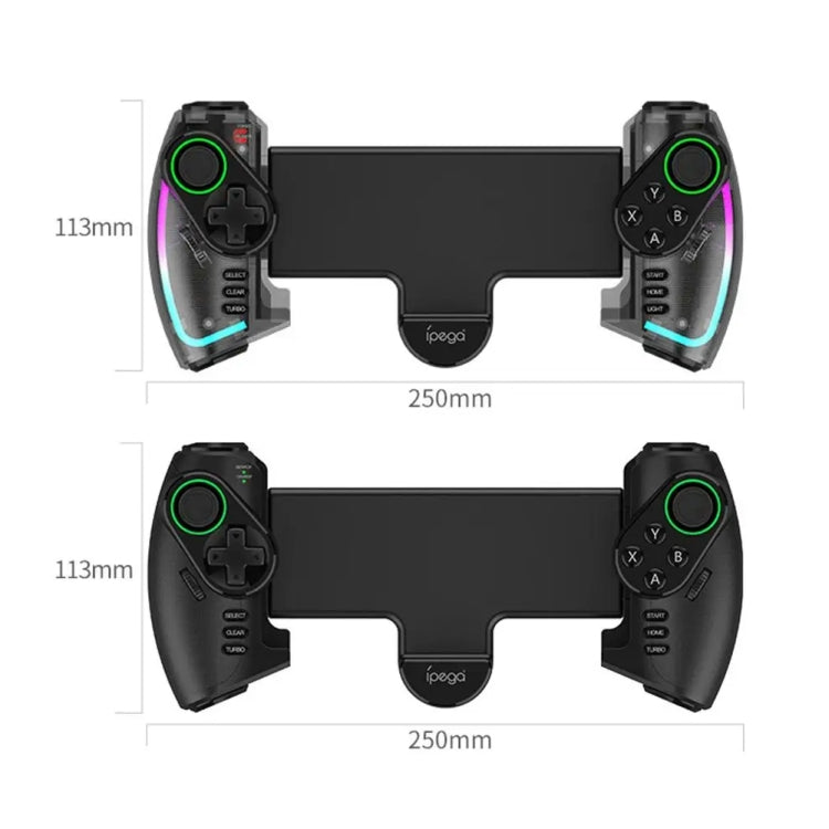 IPEGA Mechanical Gamepad Tablet Cell Phone Stretch Wireless Bluetooth Grip For N-S / P3 / PC / Switch / Android / IOS, Product color: Black