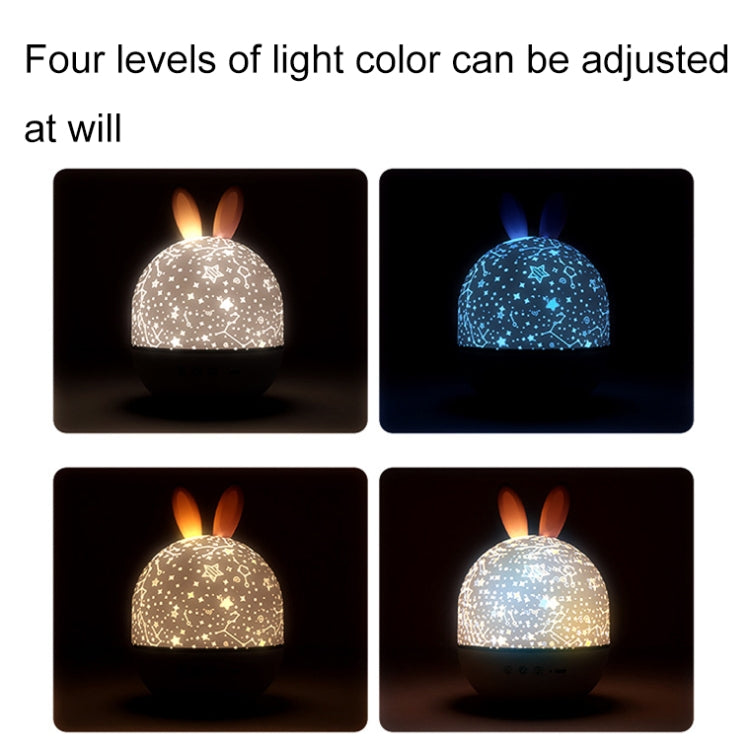 Rotatable Cartoon Atmosphere Projection Lamp Music Night Light, Spec: Plug-in Model(Deer)