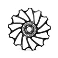 ENLEE Mountain Bicycle Rear Derailleur Guide Wheel Ceramic Bearing Tension Pulley, Size: 13T(Black)