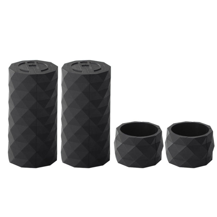 ENLEE E22805 4pcs /Set Road Bike Handlebar Strap Holder Bicycle Non-Slip Lever Strap Fixing Ring(Black)