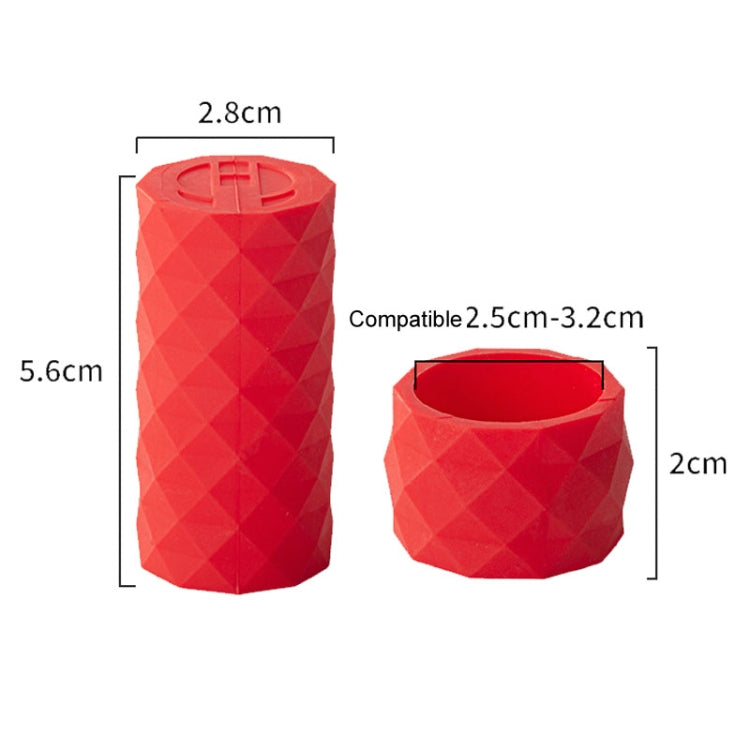 ENLEE E22805 4pcs /Set Road Bike Handlebar Strap Holder Bicycle Non-Slip Lever Strap Fixing Ring(Red)