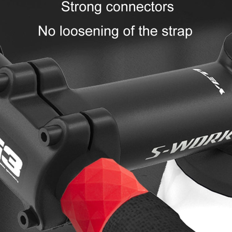 ENLEE E22805 4pcs /Set Road Bike Handlebar Strap Holder Bicycle Non-Slip Lever Strap Fixing Ring(Red)