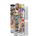ENLEE E14611 10pcs /Set Bicycle TPU Invisible Film Road Bike Body Jersey Color Changing Membrane, Model: Doodle