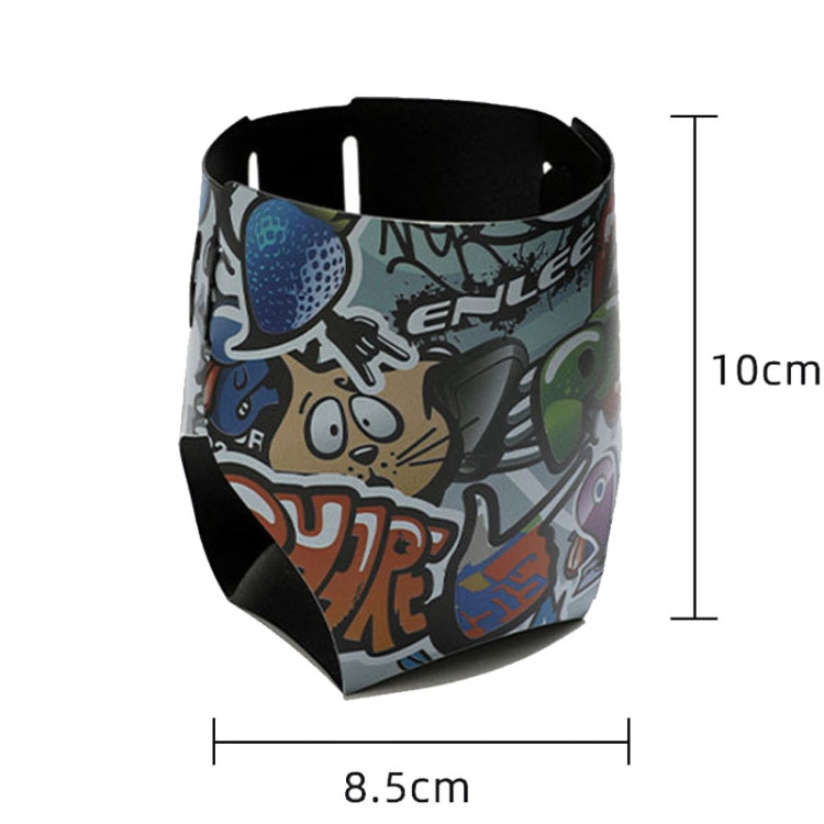ENLEE Bicycle Water Bottle Cage Mountain Road Bike Universal Folding Water Cup Holder, Model: Graffiti