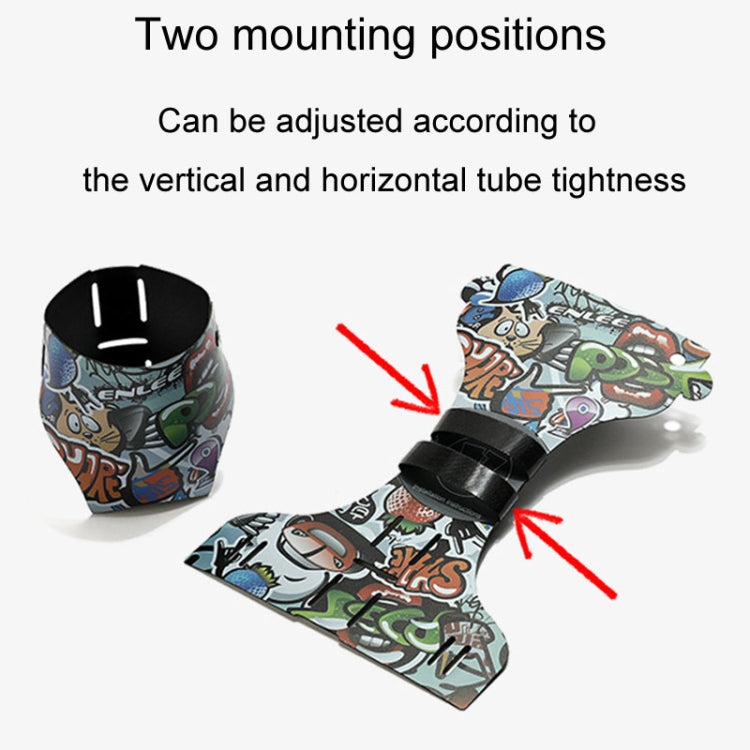 ENLEE Bicycle Water Bottle Cage Mountain Road Bike Universal Folding Water Cup Holder, Model: Graffiti