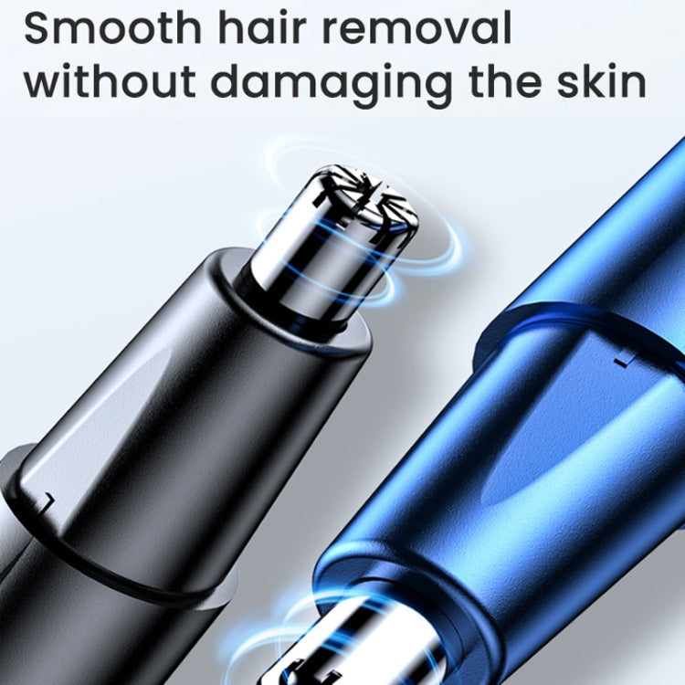 Electric Nose Hair Clipper Rechargeable Washable Portable Travel  Trimmer(White)
