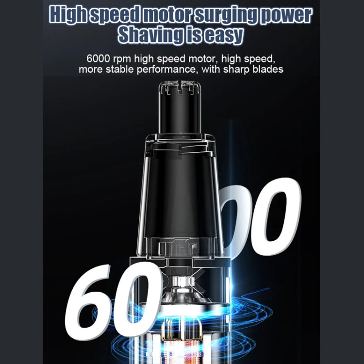 Electric Nose Hair Clipper Rechargeable Washable Portable Travel  Trimmer(Black)
