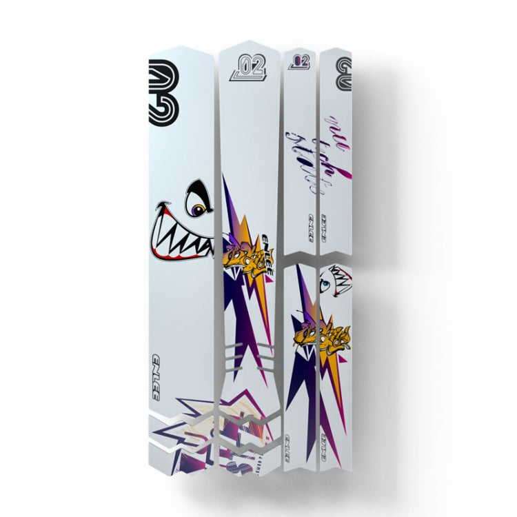 ENLEE E-2210 10pcs /Set Bicycle Jersey Stickers Mountain Bike Frame Protection Adhesive Tape, Model: Shark