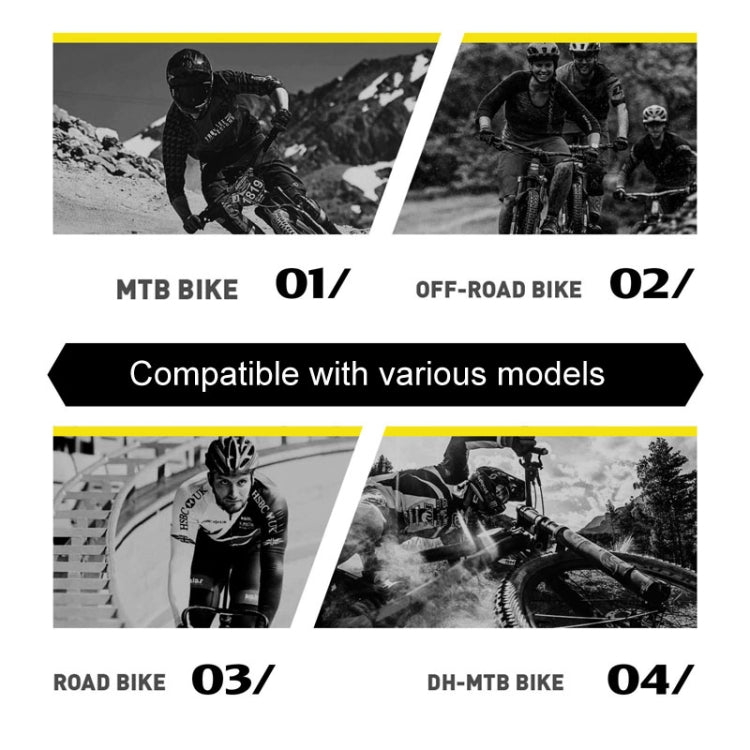 ENLEE E-2210 10pcs /Set Bicycle Jersey Stickers Mountain Bike Frame Protection Adhesive Tape, Model: Aurora