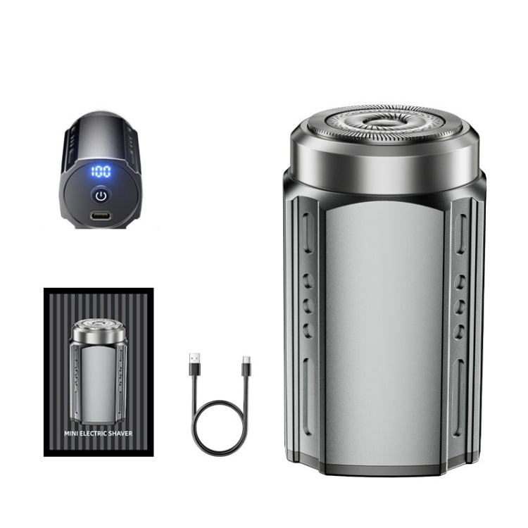Smart Digital Display Electric Shaver Rechargeable Pocket Razor, Spec: Suspension Knife Net Guncolor