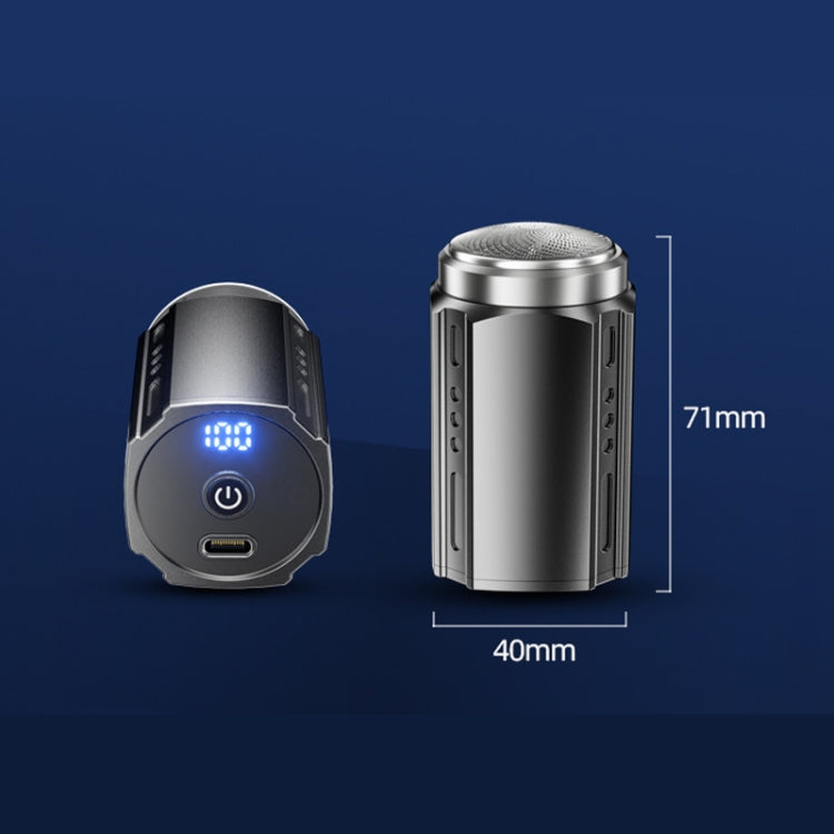 Smart Digital Display Electric Shaver Rechargeable Pocket Razor, Spec: Suspension Knife Net Guncolor