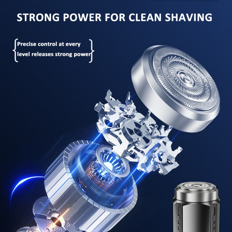 Smart Digital Display Electric Shaver Rechargeable Pocket Razor, Spec: Suspension Knife Net Guncolor
